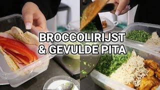 Meal Prep With Me Broccolirijst met kip  Gevulde Pita broodjes amp Overnight Oats [upl. by Oliver667]