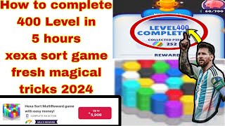 How to complete Fast 500 Level xexa sort game 2024  Hexa sort game gameplay Hexa sort tutorial [upl. by Grefer569]