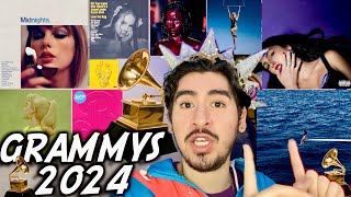 GRAMMYs 2024 Ganadores y Perdedores 🔥 PREDICCIONES [upl. by Daberath]