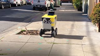 Postmates Presents New NVIDIA Jetson AGX Xavier Equipped Delivery Robot at GTC [upl. by Ahar]