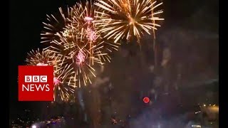 New Year Celebrations Thailand welcomes in 2019 BBC News [upl. by Cence]