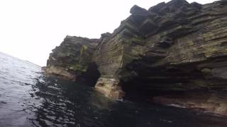 Sea Caves Papa Westray Orkney [upl. by Wayne]