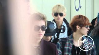 131123 EXO  Leave Hong Kong Airport [upl. by Jun]