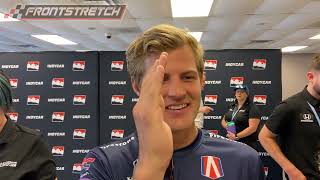 Hear from Marcus Ericsson Before His Practice Crash At Iowa Speedway [upl. by Sulamith]