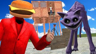 We Built a FORT to Defeat CATNAP in Gmod Garrys Mod Poppy Playtime RP [upl. by Ries]