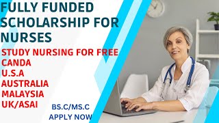 Top Nursing Scholarship for International Student fully fundedmonthly stipend [upl. by Lever]