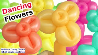 How to Make a Balloon Flower  Easy Dancing Flowers [upl. by Hasen]