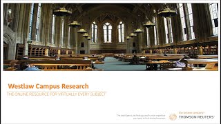 Campus Research on Westlaw [upl. by Giuditta654]