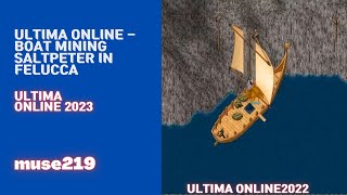 Ultima online  Saltpeter Mining Felucca Boatmining [upl. by Lalage997]