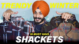 10 FASHIONABLE Shackets MUST Buy this Winter🔥🔥  SUPER STYLISH SHACKETS🔥 Winter Essentials 2023 [upl. by Mahon]