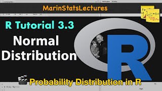 Normal Distribution Z Scores and Normal Probabilities in R  R Tutorial 33 MarinStatslectures [upl. by Avera]