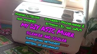 DIY ASIC Miner Silencer Bitmain L3 Litecoin Futurebit Moonlander GPU Mining [upl. by Llohcin]