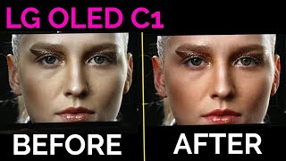 LG C1 Before And After Proper Settings [upl. by Walczak682]