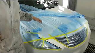 Pretaped masking film for automotive painting [upl. by Akilak452]