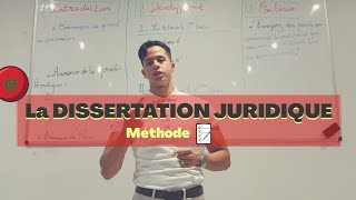 ❔🤔Méthode de la quotDISSERTATION JURIDIQUEquot ✔droit en français Maroc [upl. by Ybor84]