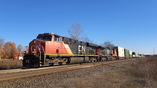 Canadian National  Westbound Stack Train 27 Oct 24 [upl. by Dichy]