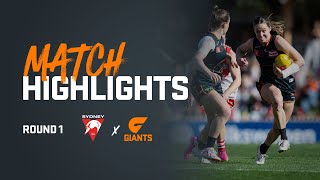 AFLW Highlights Round 1 v Swans [upl. by Liartnod]