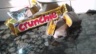 how to make homemade crunchie bars [upl. by Eirtemed]