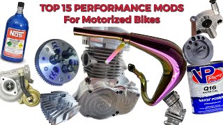 EVERY Modification and upgrade For A Motorized Bike motorizedbike 2stroke motorcycle moped [upl. by Ayhdiv]