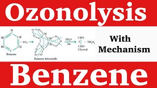 Ozonolysis of of Benzene with Mechanism  Trick for Ozono [upl. by Cornelie280]