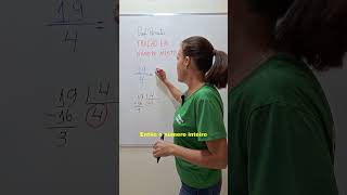 COMO TRANSFORMAR FRAÇÃO EM NÚMERO MISTO 📚💚 matemática matematicaepratica fração comotransformar [upl. by Linehan]