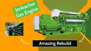 Jenbacher Gas Engine  Beautiful Rebuilt Time lapse [upl. by Luahs]