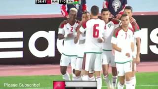 faycal fajr goal morocco 1 0 burkina faso 24 03 2017 HD [upl. by Ecnarepmet885]