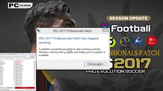 How to Fix PES 2017 Patch Has Stopped working [upl. by Indnahc514]