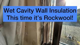 Wet Rockwool Cavity Wall Insulation in Bognor Regis Sussex [upl. by Gabrila]