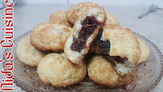 Maamoul  Arabic Sweet  Nidas Cuisine  Filled with dates  Dates Biscuits [upl. by Enirhtac]