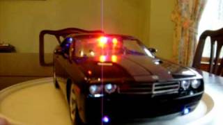 118 Black Dodge Challenger With Police Lights [upl. by Onek]