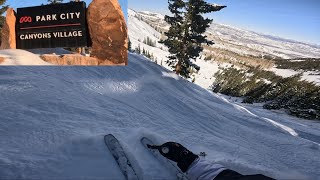 Skiing at Canyons Resort in Park City UT [upl. by Kristina]