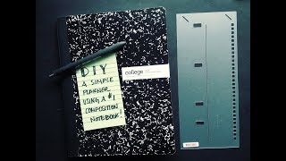 DIY Bullet Journaling Planner Using A 1 Composition Notebook [upl. by Essilrahc]