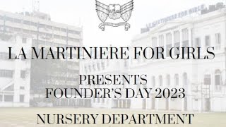 Nursery Department Founders Day 2023 [upl. by Felita22]