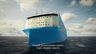 Maersk  Next Generation of Maersk Container Vessels Designed for Green Methanol [upl. by Nauqe]