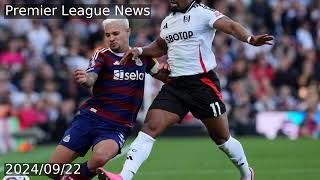 Newcastle Uniteds unbeaten start to season ends with defeat at Fulham [upl. by Yerkovich]