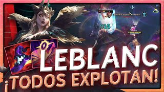 🧠 JUEGA LEBLANC MID y LLEVALA AL MÁXIMO RENDIMIENTO 🏆 LEBLANC TERRORIFICA  COMO JUGAR LEBLANC S14 🧐 [upl. by Eelam]