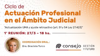 Ref 2301LV Ciclo de Actuación Profesional en el Ámbito Judicial 1° Reunión 2024 [upl. by Warton]