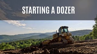 Operating a CAT D6N bulldozer [upl. by Kcir]