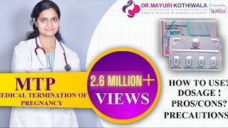 MTP Abortion Kit एमटीपी एबॉर्शन किट की जानकारी  Use करने का सही तरीका Gynecologist in Jaipur [upl. by Maitund]