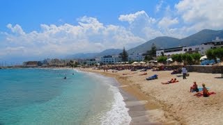 Hersonissos beaches Greece Сrete May 2012 [upl. by Yanetruoc491]