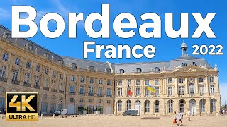 Bordeaux 2022 France Walking Tour 4k Ultra HD 60fps – With Captions [upl. by Chara]