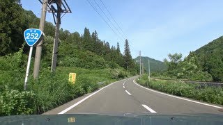 国道252号 新潟県魚沼～六十里越～福島県只見 車載動画 201306 [upl. by Hilleary104]