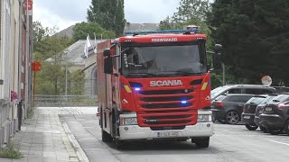 Autopomp  Tankwagen Brandweer Vilvoorde met spoed naar een interventie [upl. by Chesnut51]