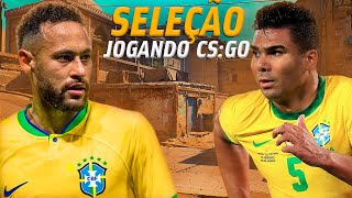 Assim é o desempenho da seleção brasileira no CSGO Melhores jogadas de Neymar Casemiro [upl. by Langille765]