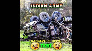 ♨️😢பயங்கரமான Indian Army Driving Test🤯 Dangerous Drive Test shorts [upl. by Atimed]