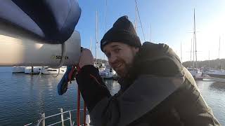 Selden Singleline Reefing Fix lost reefing line  Boat projects [upl. by Valsimot392]