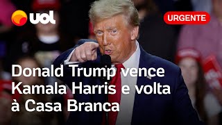 Donald Trump vence eleições americanas contra Kamala e é eleito a voltar à Casa Branca após 4 anos [upl. by Eudocia]