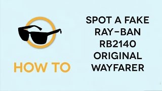 How to spot Fake RayBan RB2140 Original Wayfarer Sunglasses [upl. by Merrill271]