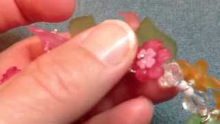 Lucite Flower bracelet [upl. by Ivett]